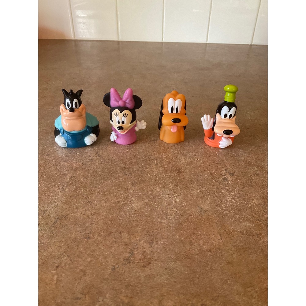 Disney Ginsey‎ Finger Puppets Set Minnie Mouse Goofy Pluto Pete 4 Piece Lot